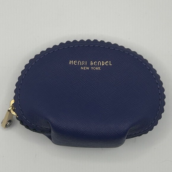 henri bendel Handbags - Henri Bendel Blue Coin Pouch with Gold Accent